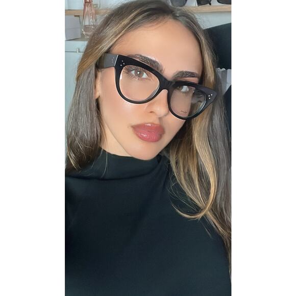 NEW Celine CL5003IN Caty Cat Eye Eyeglasses Frames in Black - Picture 2 of 8